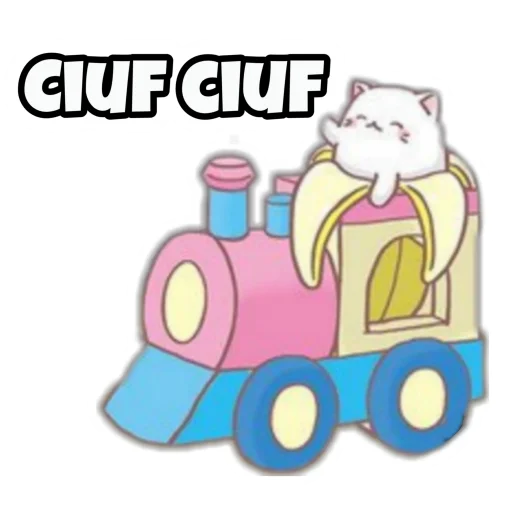 🚂 Стикер «Bananya stickers» для Telegram