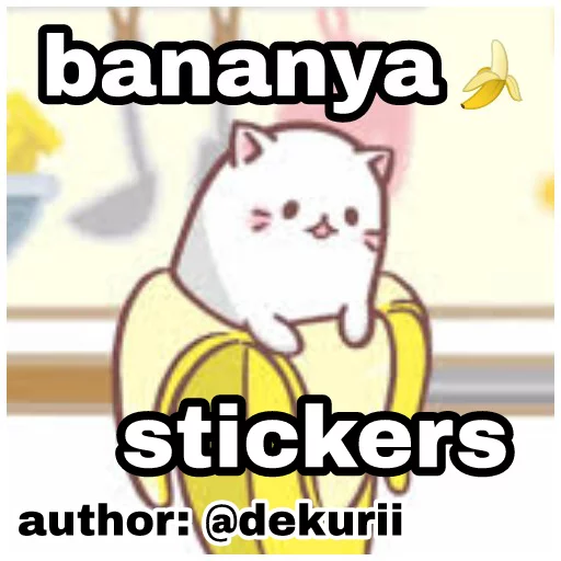 Стикерпак Bananya stickers для Telegram