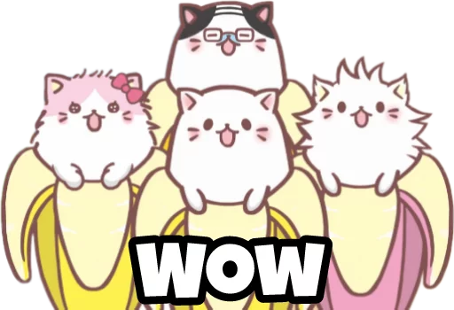 😃 Стикер «Bananya stickers» для Telegram