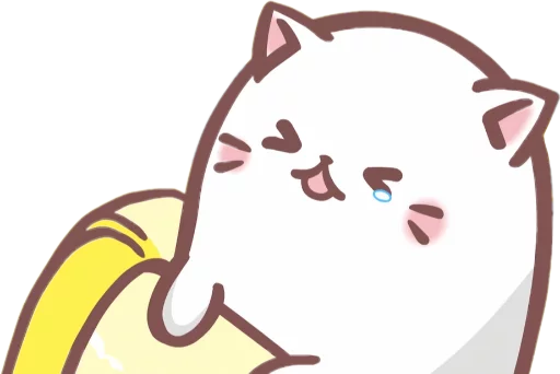 😝 Стикер «Bananya stickers» для Telegram