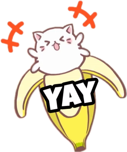 😻 Стикер «Bananya stickers» для Telegram