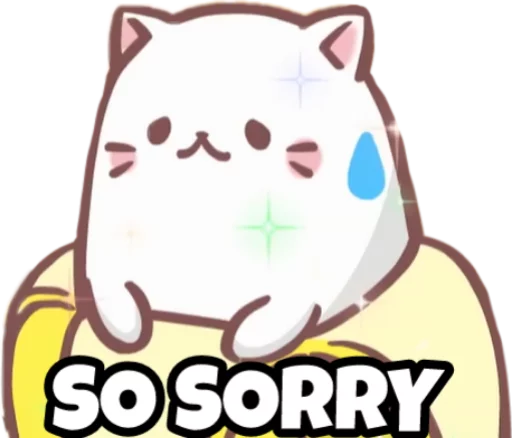 😥 Стикер «Bananya stickers» для Telegram