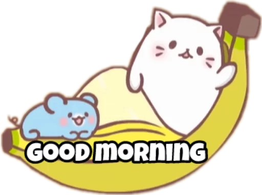 ☀ Стикер «Bananya stickers» для Telegram