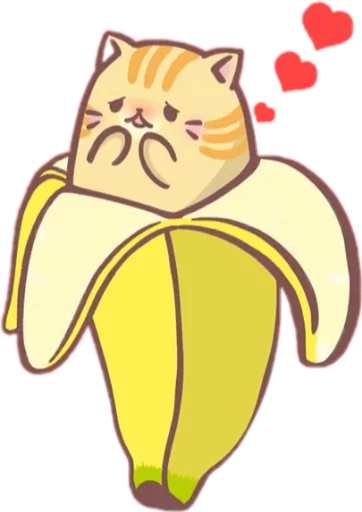 ☺️ Стикер «Bananya stickers» для Telegram