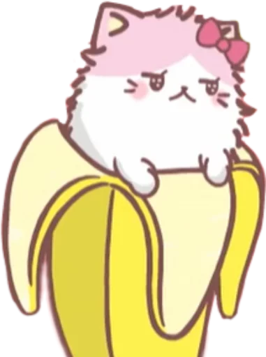 😒 Стикер «Bananya stickers» для Telegram