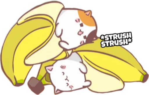 ☺️ Стикер «Bananya stickers» для Telegram