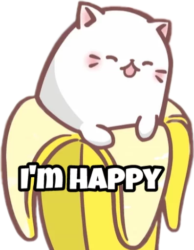 😄 Стикер «Bananya stickers» для Telegram