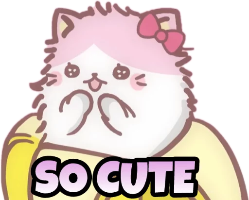 😻 Стикер «Bananya stickers» для Telegram