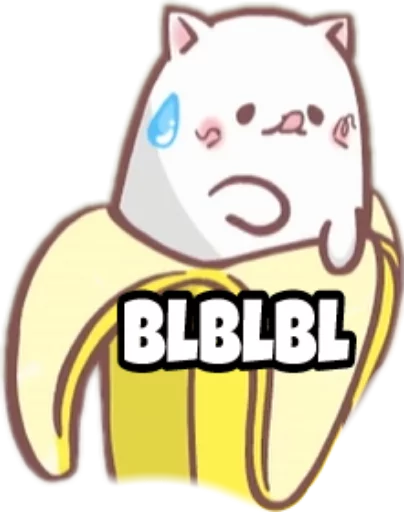 😰 Стикер «Bananya stickers» для Telegram