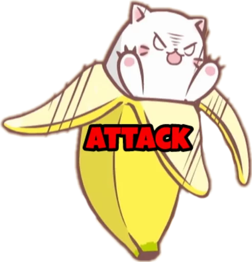😡 Стикер «Bananya stickers» для Telegram