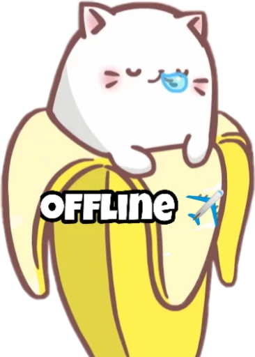 ✈️ Стикер «Bananya stickers» для Telegram