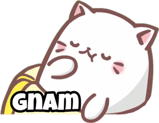 😋 Стикер «Bananya stickers» для Telegram