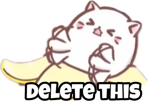 😣 Стикер «Bananya stickers» для Telegram