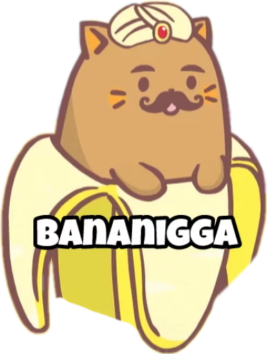 👳‍♀ Стикер «Bananya stickers» для Telegram
