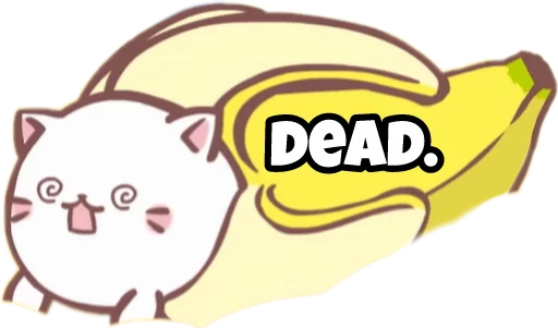 😵 Стикер «Bananya stickers» для Telegram