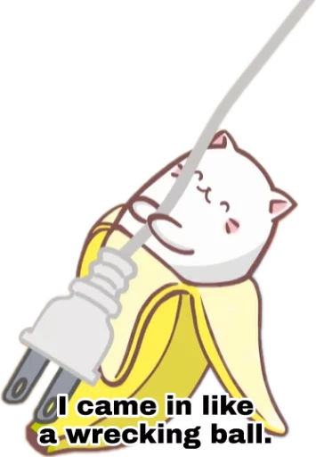 ☄ Стикер «Bananya stickers» для Telegram