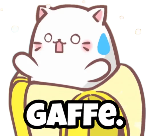 😨 Стикер «Bananya stickers» для Telegram
