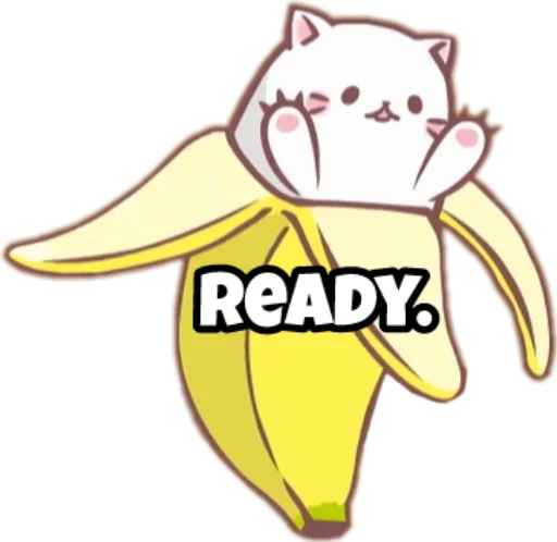 🖐 Стикер «Bananya stickers» для Telegram