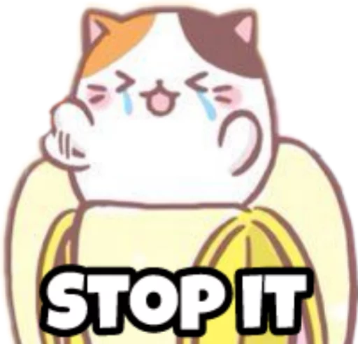 😱 Стикер «Bananya stickers» для Telegram