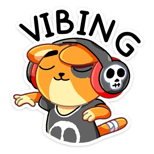 🎧 Стикер «Бандит» для Telegram