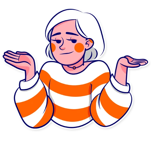 🤷‍♀️ Стикер «Masha&Bao» для Telegram