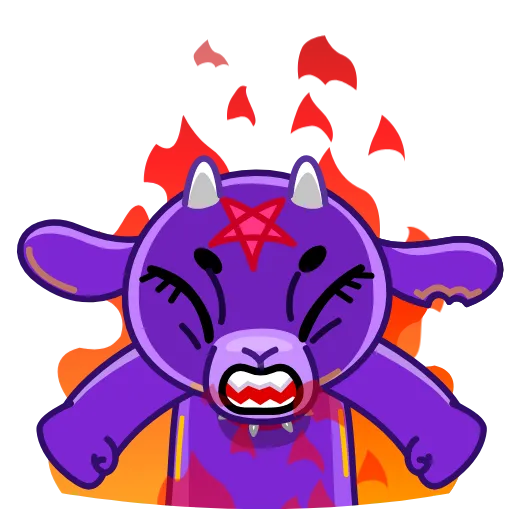 😡 Стикер «Baphomet» для Telegram