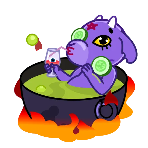🛀 Стикер «Baphomet» для Telegram