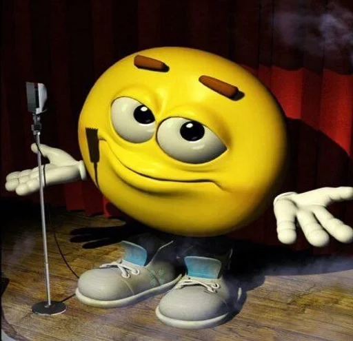 🌟 Стикер «Yellow ball meme» для Telegram