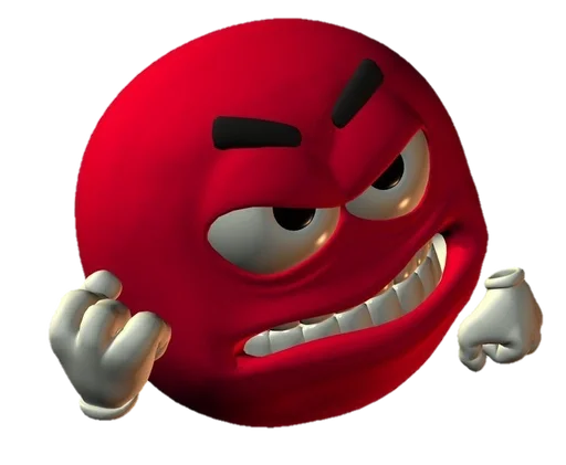 😡 Стикер «Yellow ball meme» для Telegram