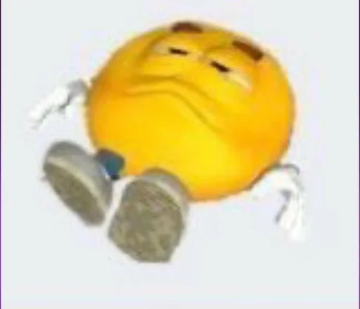 💀 Стикер «Yellow ball meme» для Telegram