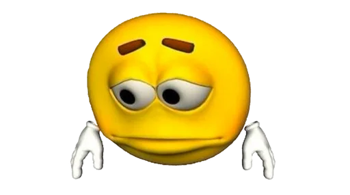 😔 Стикер «Yellow ball meme» для Telegram