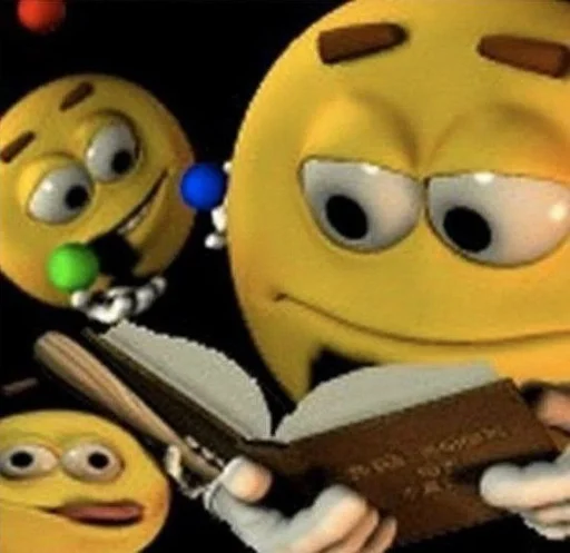 🤓 Стикер «Yellow ball meme» для Telegram