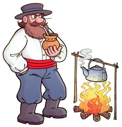 🇧🇷 Стикер «Gaucho» для Telegram