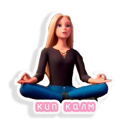 😇 Стикер «barbie_girl» для Telegram