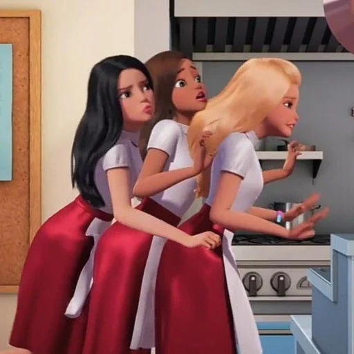 💘 Стикер «barbie and friends» для Telegram