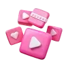 Стикер 28 Barbie Pink