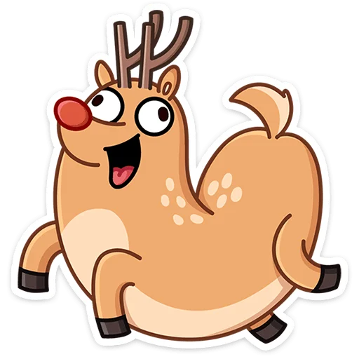 Стикерпак Олень Барни для Telegram