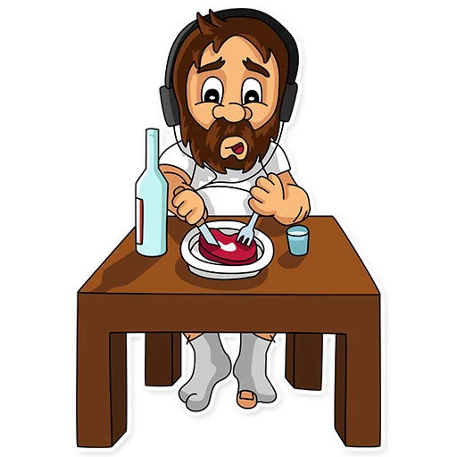 🍖 Стикер «Barry&;s Day» для Telegram