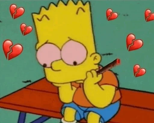 😉 Стикер «Bart My Love» для Telegram