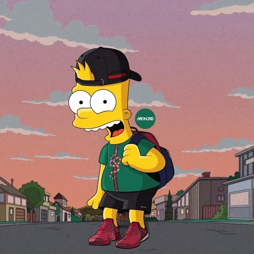 🧐 Стикер «Bart My Love» для Telegram
