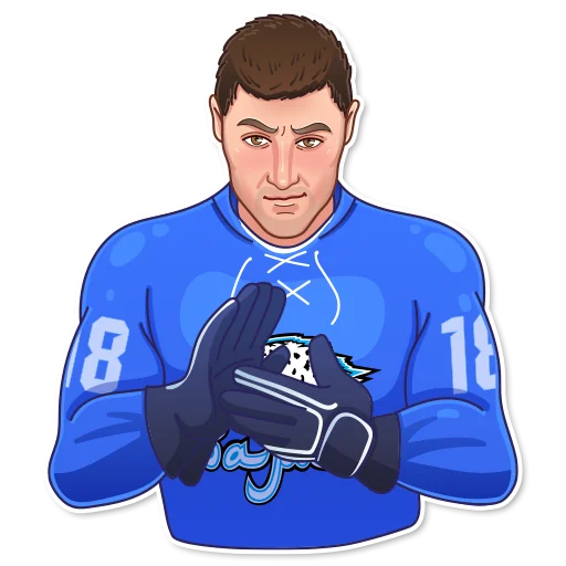 👊 Стикер «ХК «Барыс» для Telegram