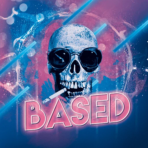 🌚 Стикер «$BASED» для Telegram