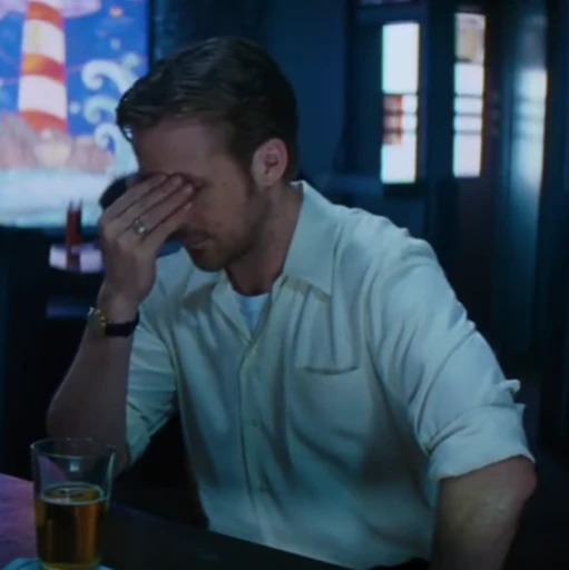 😕 Стикер «Ryan Gosling» для Telegram