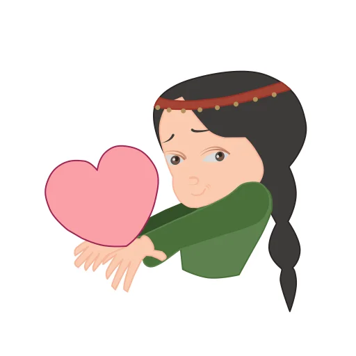 😘 Стикер «По мотивам башкирских сказок» для Telegram