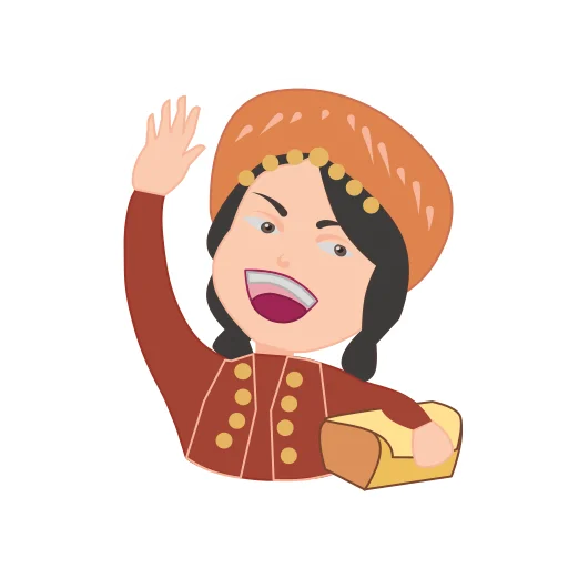 🙋‍♀️ Стикер «По мотивам башкирских сказок» для Telegram