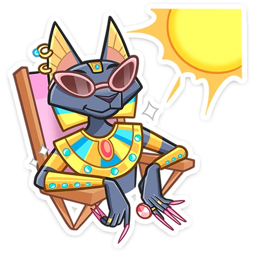 🏖 Стикер «Бастет» для Telegram