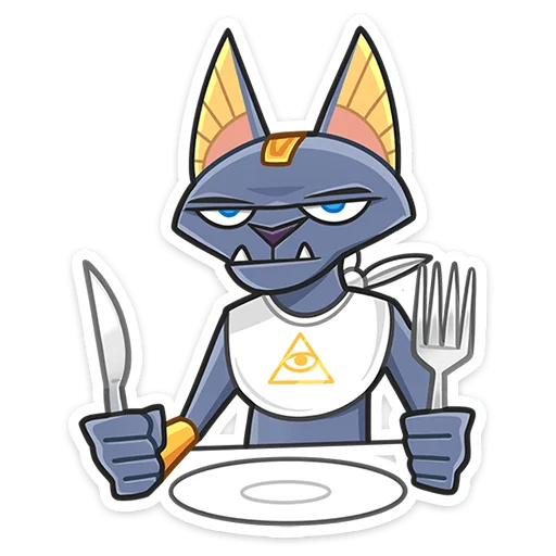 🍽 Стикер «Бастет» для Telegram