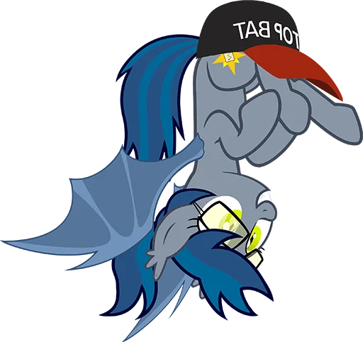 🤪 Стикер «Batpony Loves SSTO LANTR» для Telegram