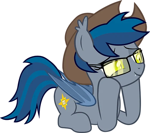 👒 Стикер «Batpony Loves SSTO LANTR» для Telegram