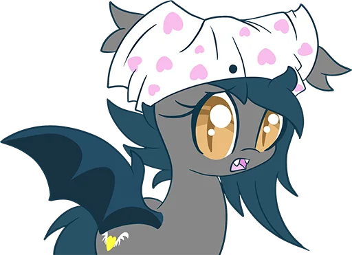 😮 Стикер «Batpony Loves SSTO LANTR» для Telegram